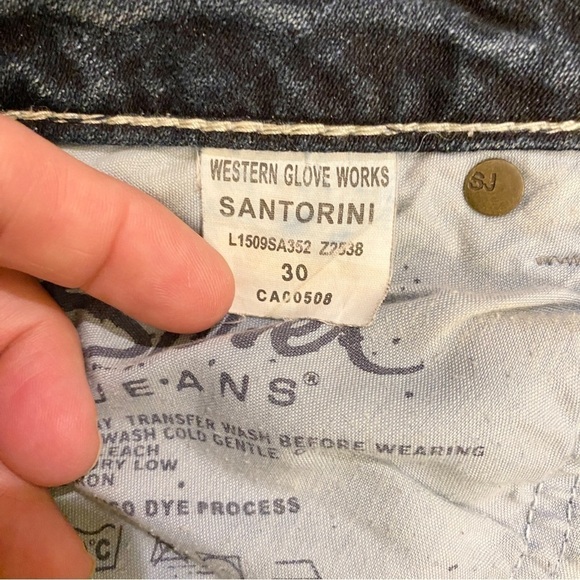 Silver Jeans 8 (30) Santorini Cropped Capris Low Rise Womens Stretch Jeans - Picture 6 of 10